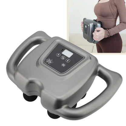 Experience Ultimate Relaxation with the 16 Heads Rechargeable Massager - 99 Adjustable Gears for Back, Shoulder, and Neck Relief in Gray