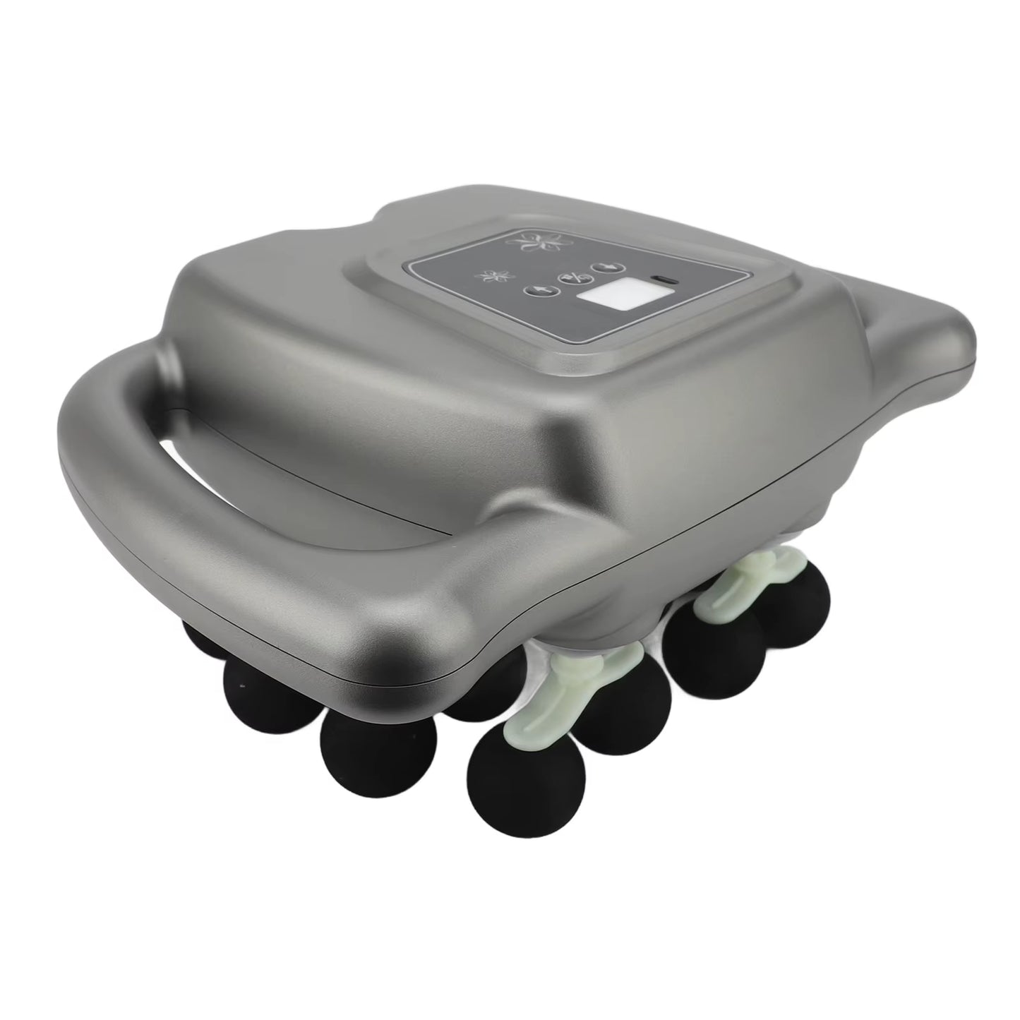 Experience Ultimate Relaxation with the 16 Heads Rechargeable Massager - 99 Adjustable Gears for Back, Shoulder, and Neck Relief in Gray