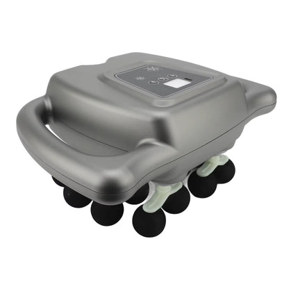 Experience Ultimate Relaxation with the 16 Heads Rechargeable Massager - 99 Adjustable Gears for Back, Shoulder, and Neck Relief in Gray
