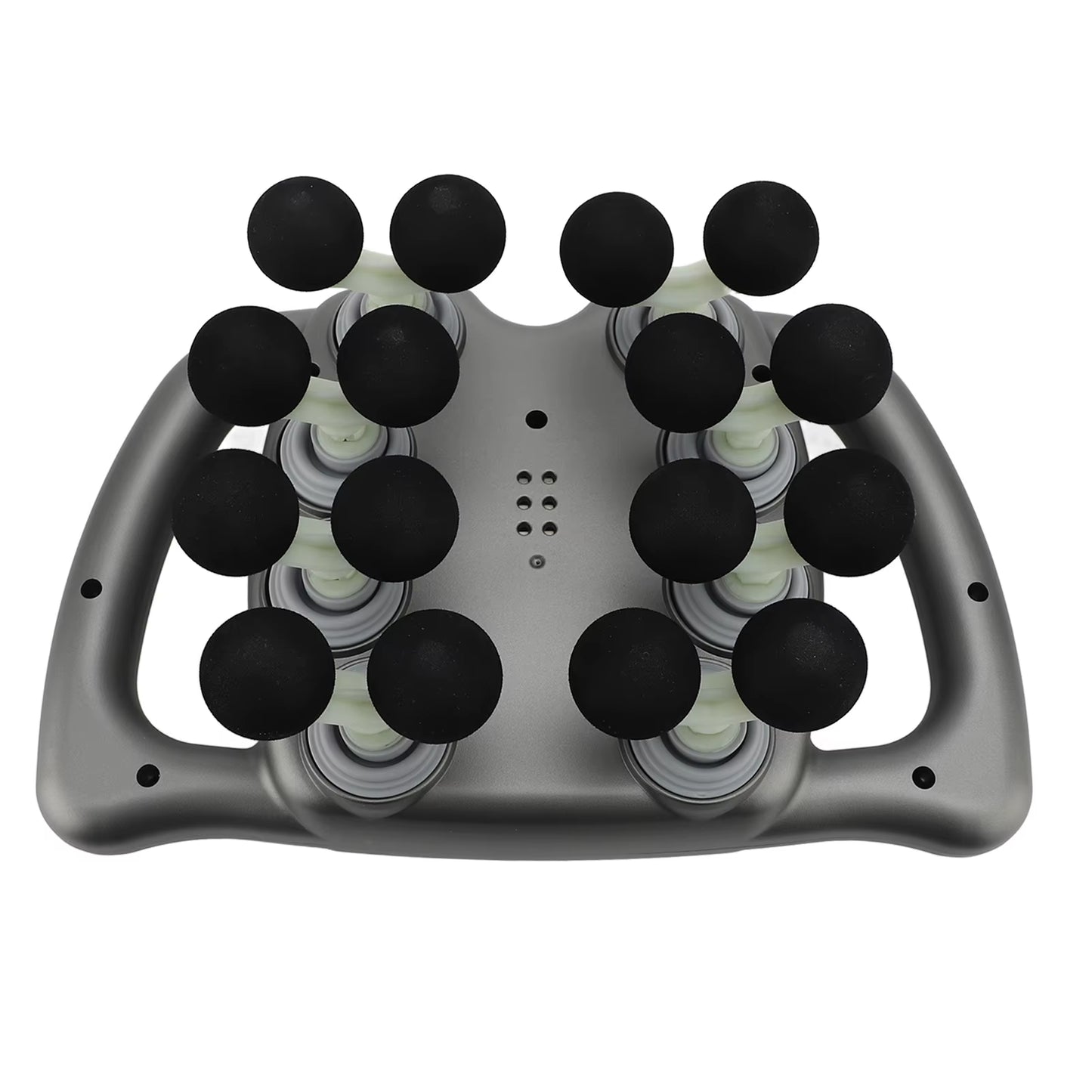 Experience Ultimate Relaxation with the 16 Heads Rechargeable Massager - 99 Adjustable Gears for Back, Shoulder, and Neck Relief in Gray