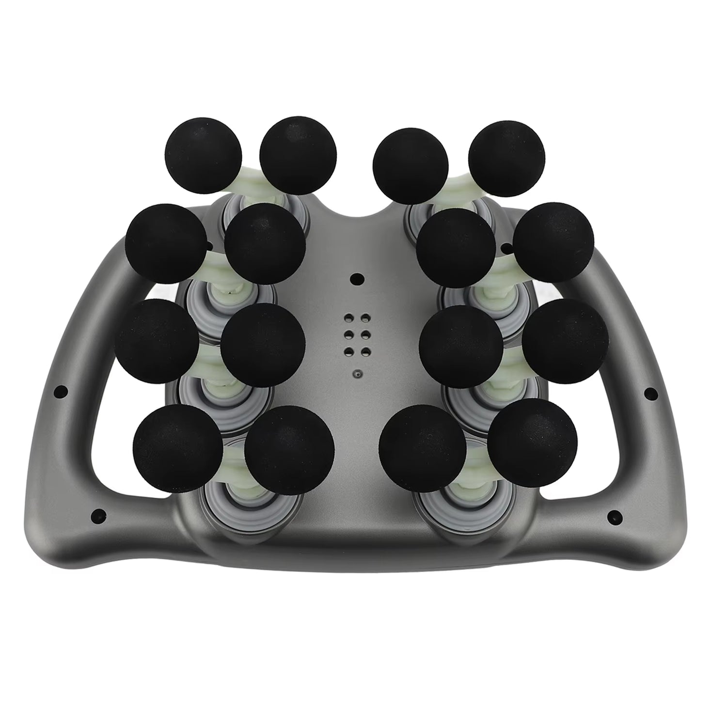 Experience Ultimate Relaxation with the 16 Heads Rechargeable Massager - 99 Adjustable Gears for Back, Shoulder, and Neck Relief in Gray