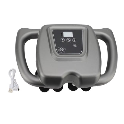 Experience Ultimate Relaxation with the 16 Heads Rechargeable Massager - 99 Adjustable Gears for Back, Shoulder, and Neck Relief in Gray